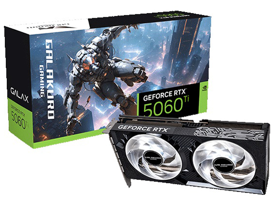 GALAKURO GAMING GG-RTX5060Ti-E16GB/OC/DF/V2 [PCIExp 16GB] �̐��i�摜