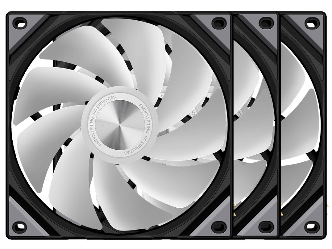 ROTA SL ARGB Reverse 120 Triple Pack F-R120R-AM3M-G0K [�u���b�N] �̐��i�摜