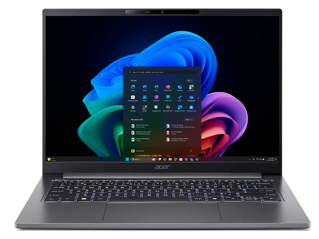 TravelMate X4 14 AI TMX414-51-A76Y [�X�`�[���O���C] �̐��i�摜