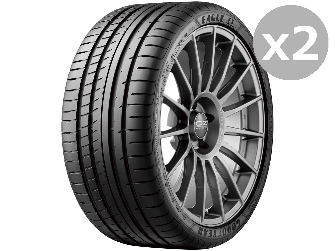 [2�{�Z�b�g] EAGLE F1 ASYMMETRIC 2 RunOnFlat 225/40R18 92W XL �̐��i�摜