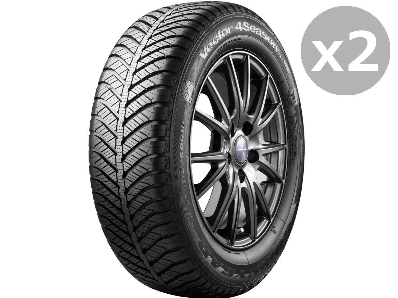 [2�{�Z�b�g] Vector 4Seasons Hybrid 225/55R17 101H XL �̐��i�摜