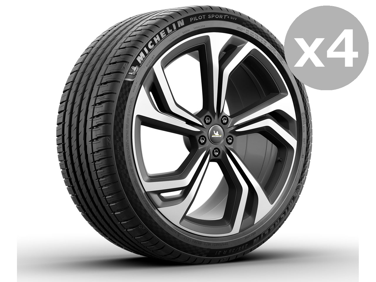 [4�{�Z�b�g] Pilot Sport 4 SUV FULL RING PREMIUM TOUCH DESIGN 255/55R19 111Y XL �̐��i�摜