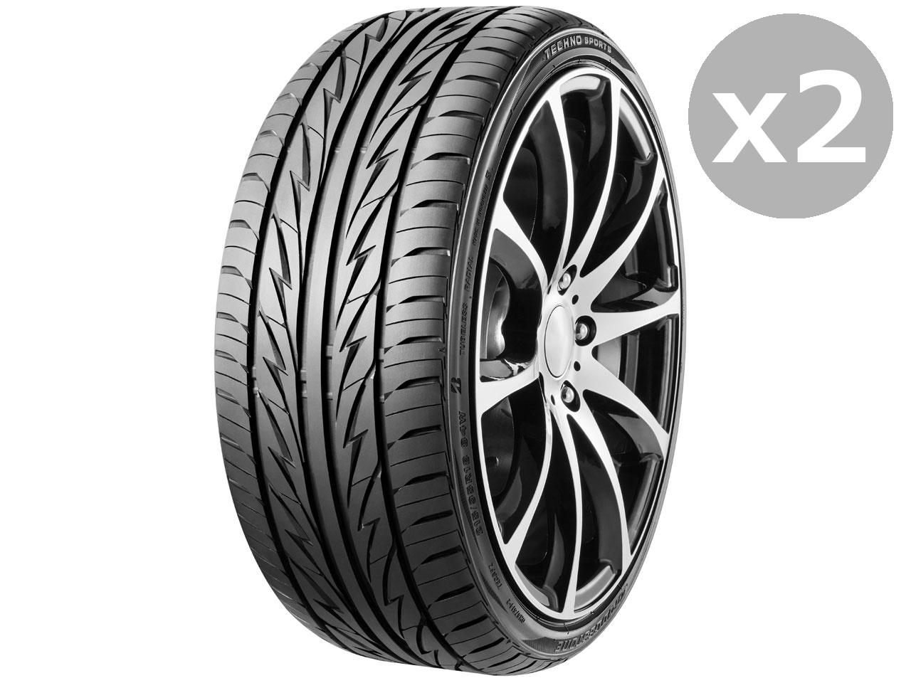 [2�{�Z�b�g] TECHNO SPORTS 225/45R18 95V XL �̐��i�摜