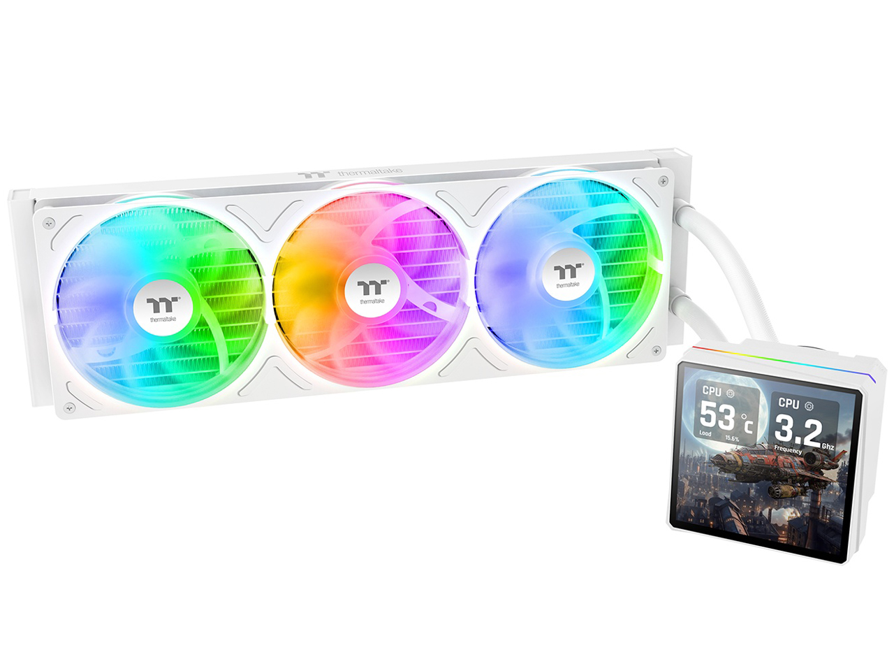 TH360 V3 Ultra ARGB Sync Snow CL-W476-PL12SW-A [�z���C�g] �̐��i�摜