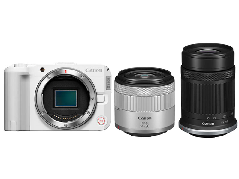 EOS R50 V �_�u���Y�[���L�b�g [�z���C�g] �̐��i�摜