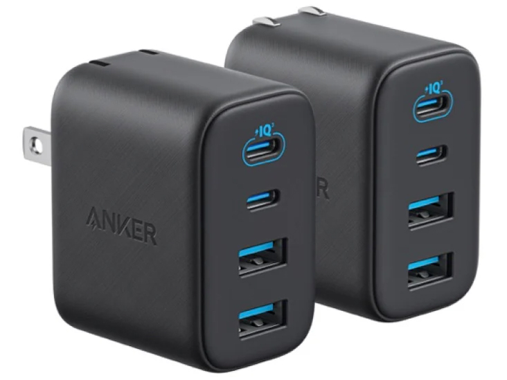 Anker Zolo Charger (50W�A4 Ports) 2�Z�b�g B121E111 [�u���b�N] �̐��i�摜