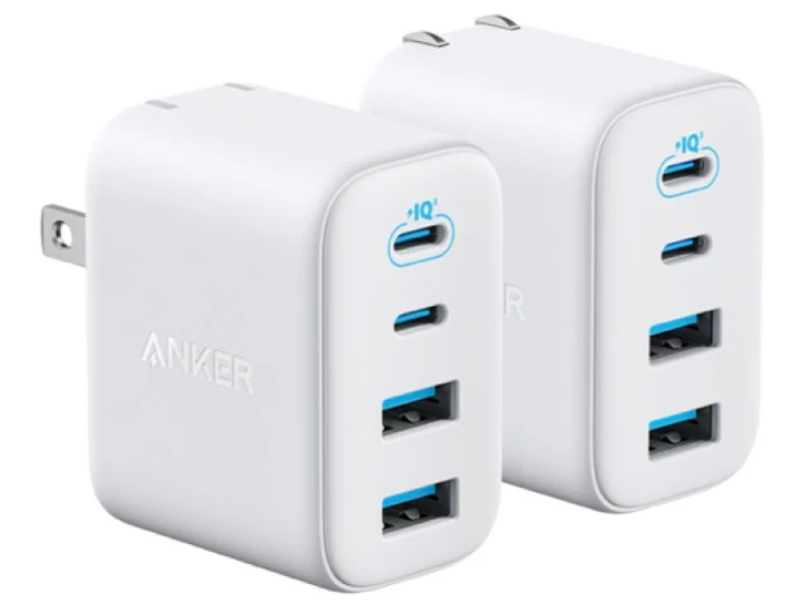 Anker Zolo Charger (50W�A4 Ports) 2�Z�b�g B121E121 [�z���C�g] �̐��i�摜