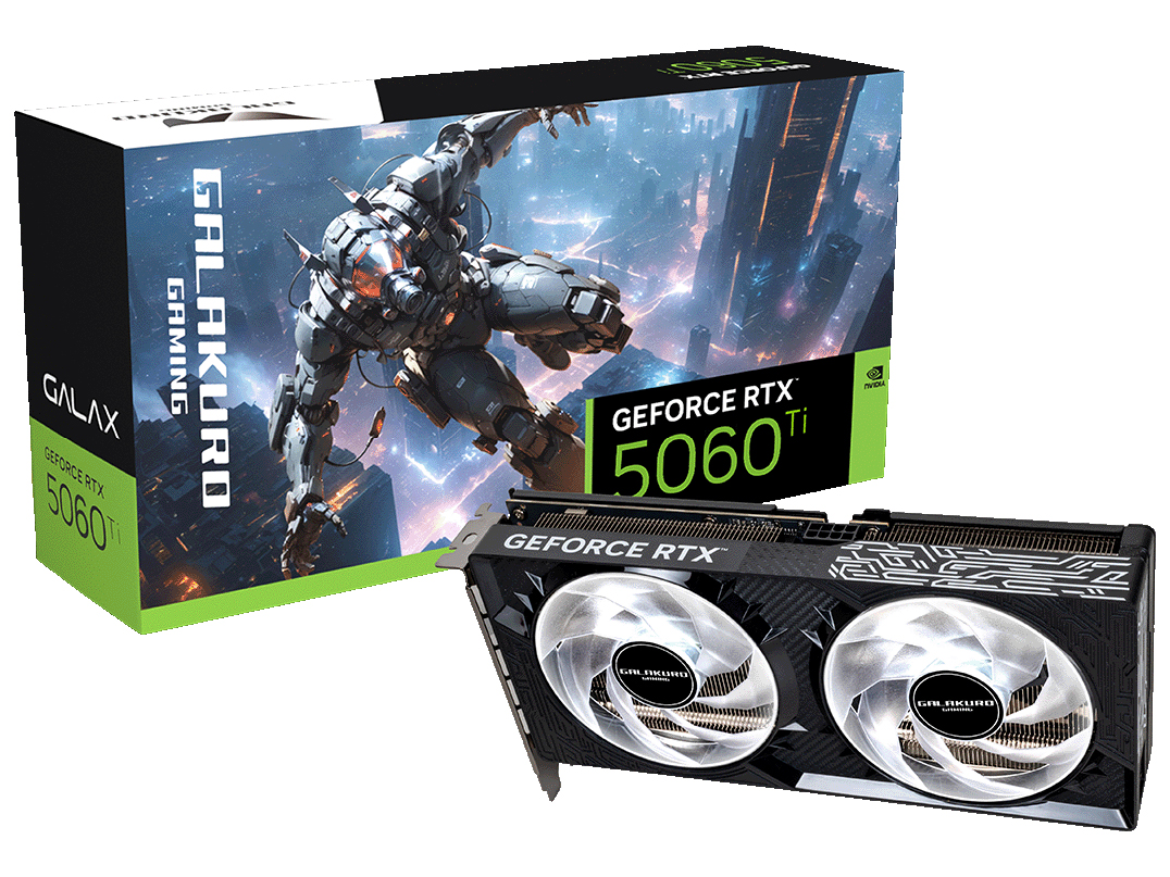 GALAKURO GAMING GG-RTX5060Ti-E8GB/OC/DF/V2 [PCIExp 8GB] �̐��i�摜