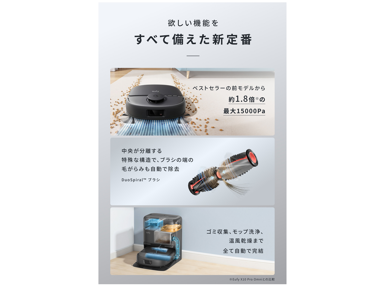 Eufy Robot Vacuum Omni C28 T211A510 [�u���b�N]