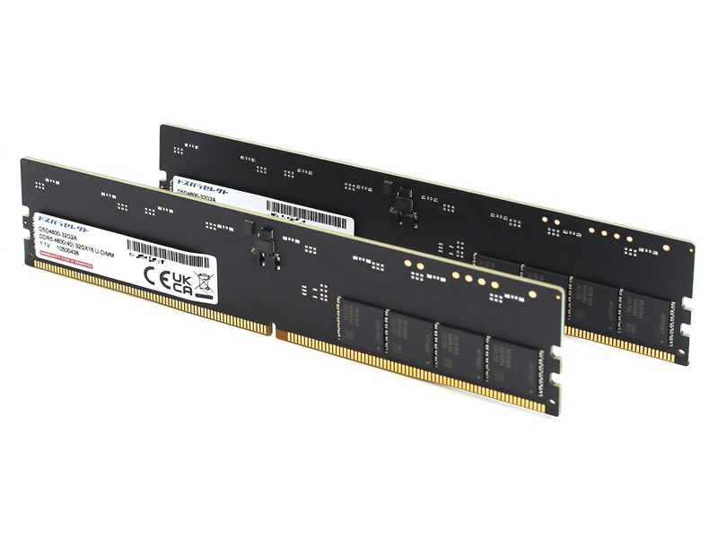 ドスパラセレクト D5D4800-32G2A 90日間物損保証 [DDR5 PC5-38400 32GB 2枚組]