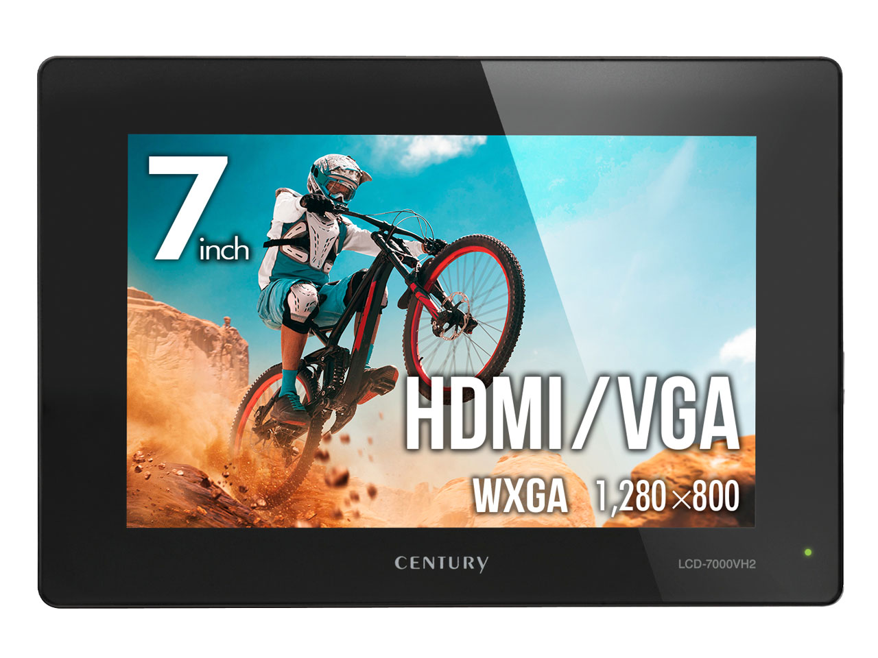 センチュリー plus one HDMI LCD-7000VH2 [7インチ ブラック]