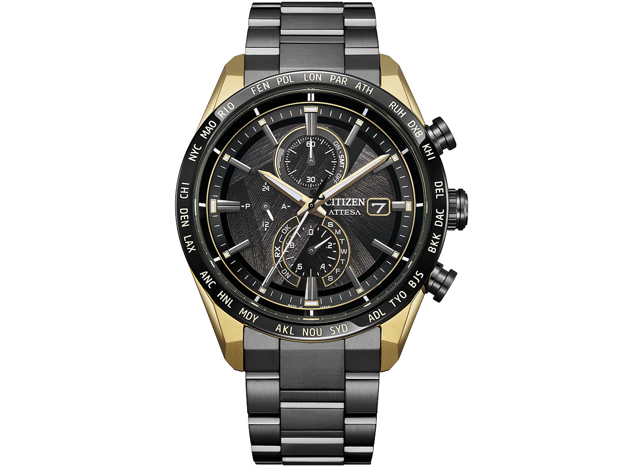 アテッサ ACT Line ブラックチタンシリーズ LIGHT in BLACK Eco-Drive 50th Anniversary Edition 限定モデル AT8384-58E