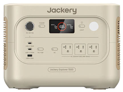 Jackery �|�[�^�u���d�� 1500 New JE-1500D-SG [�T���h�S�[���h]