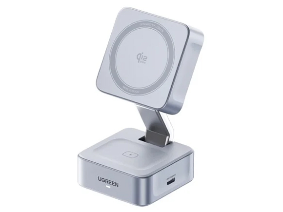 UGREEN MagFlow 2-in-1 マグネット式ワイヤレス充電器 55960B UGR-OT-000046