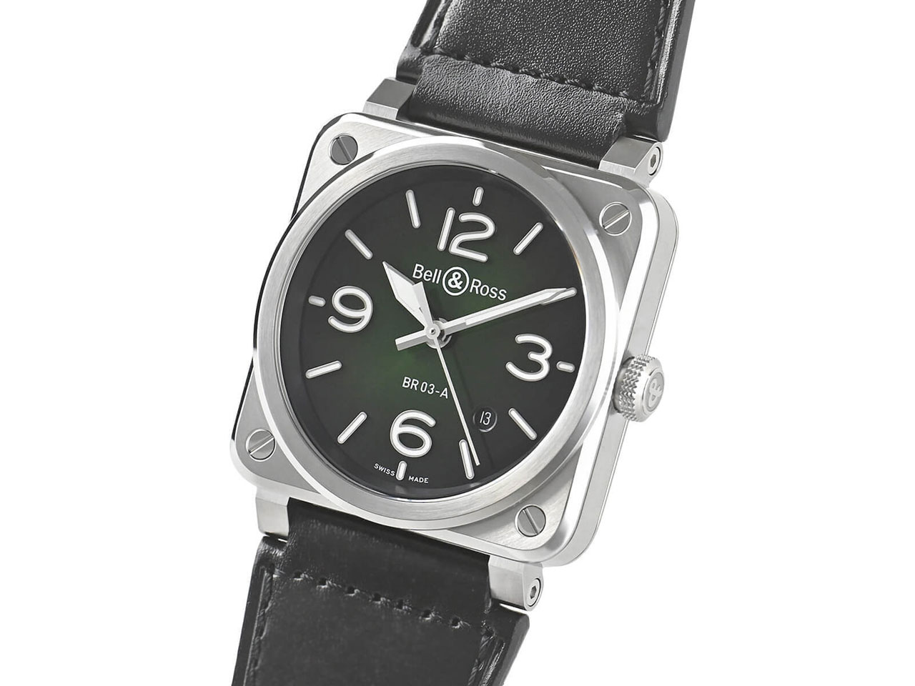 Bell&Ross BR 03 グリーン スチール BR03A-GN-ST/SCA