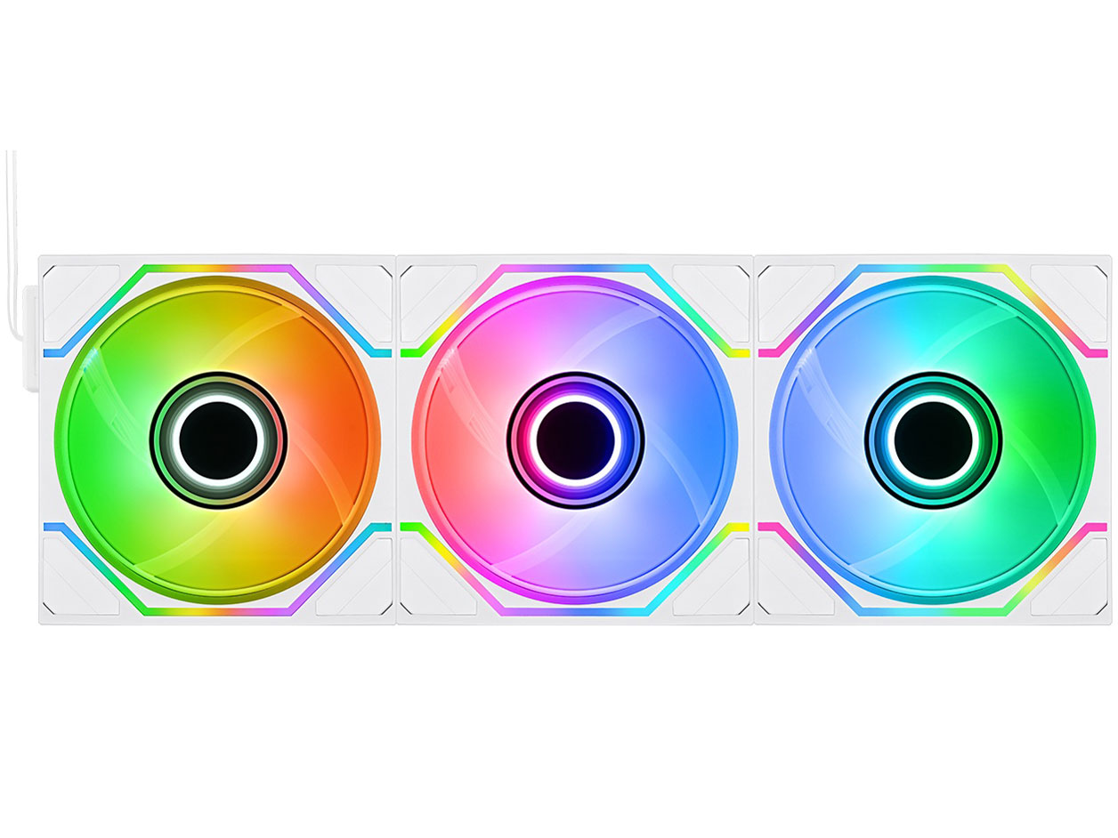 Thermaltake SWAFAN 120 EX INFINITY ARGB Sync Snow 3Pack CL-F254-PL12SW-A [ホワイト]