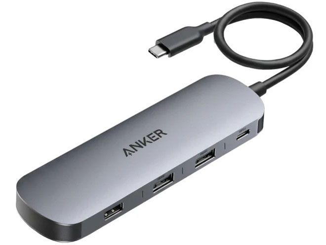 ANKER Nano USB-C ハブ (8-in-1 Dual Display) A210BNA1 [グレー]