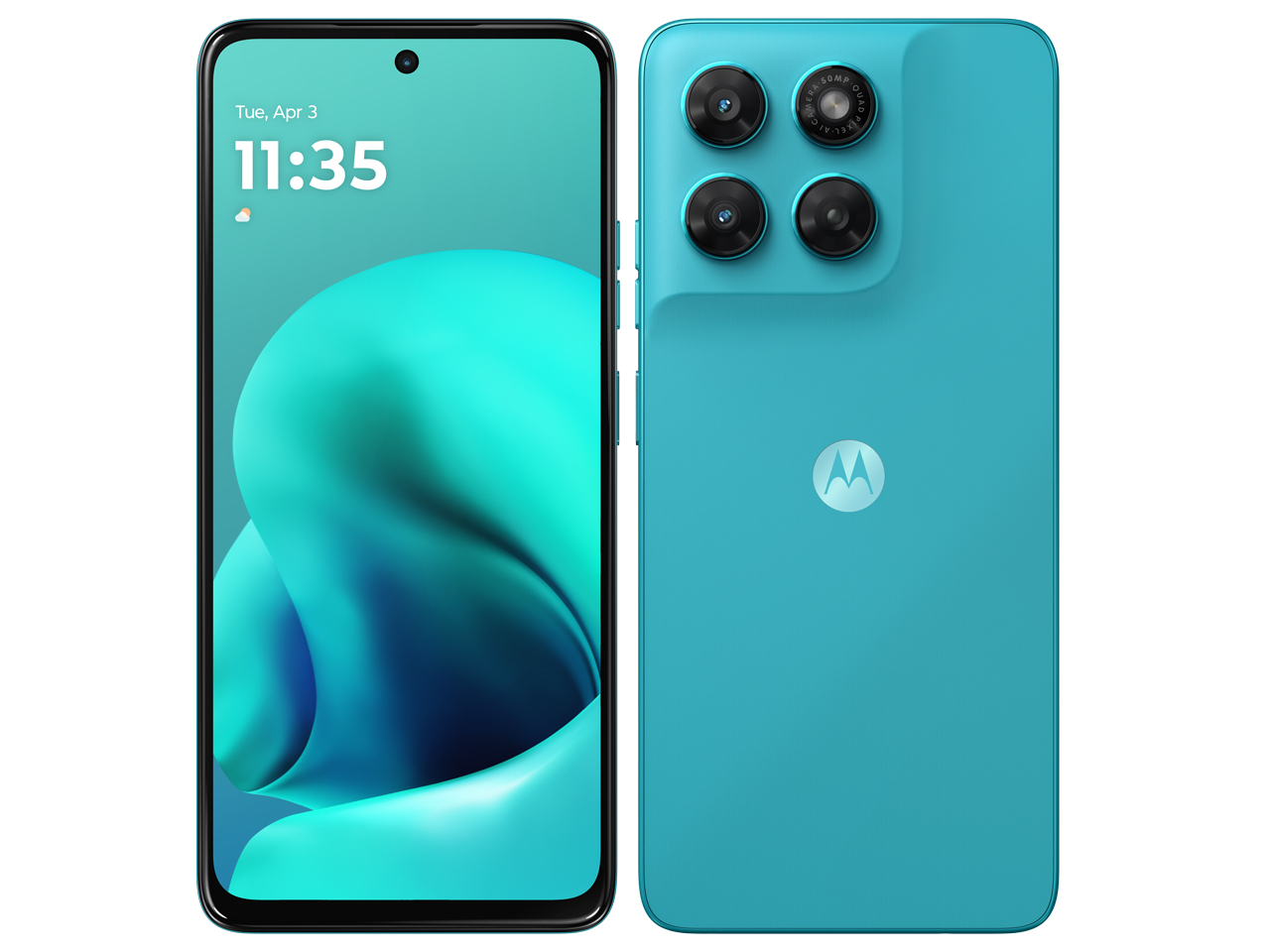 moto g37j SIM�t���[ [PANTONE Capri(�J�v���V�A��)] �̐��i�摜