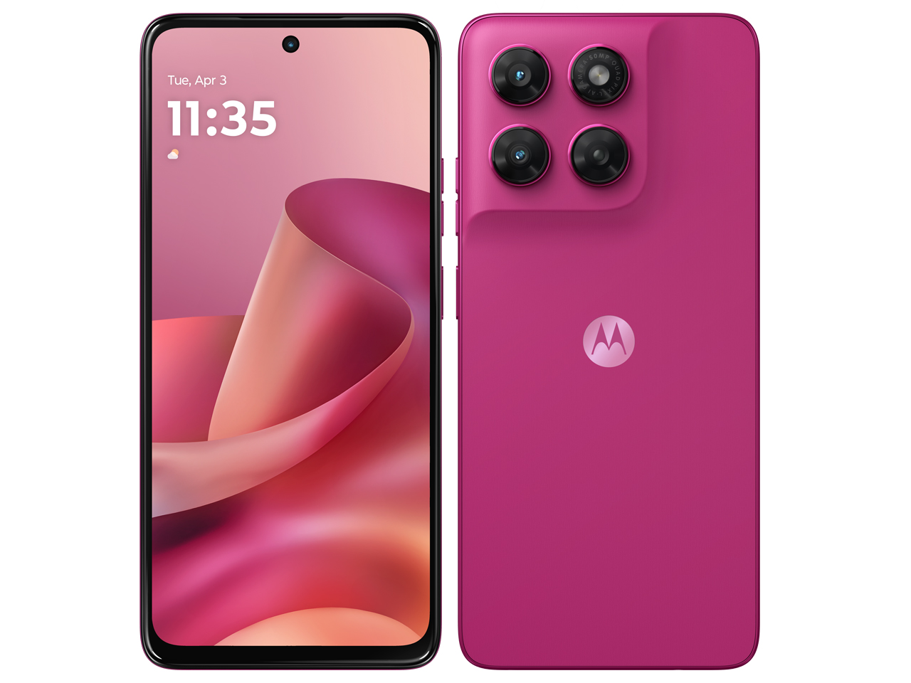 moto g37j SIM�t���[ [PANTONE Fuchsia Red(�t���[�V�����b�h)] �̐��i�摜