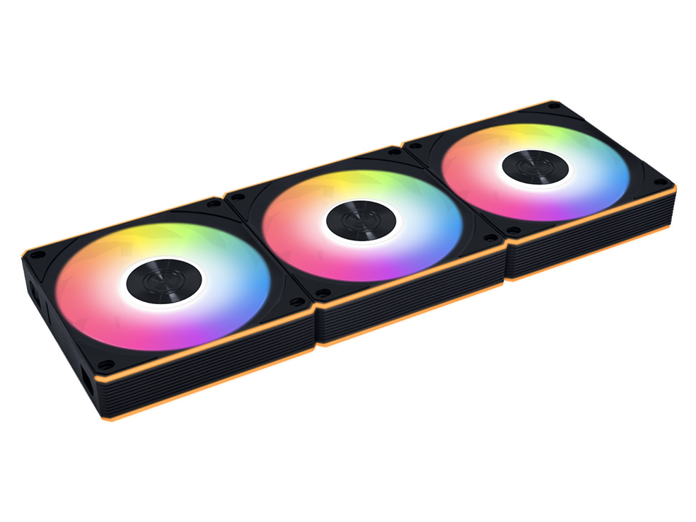 LIAN LI UNI FAN CL FLEX 120 Reverse Blade 3Pack 12RCL1F3B [ブラック]