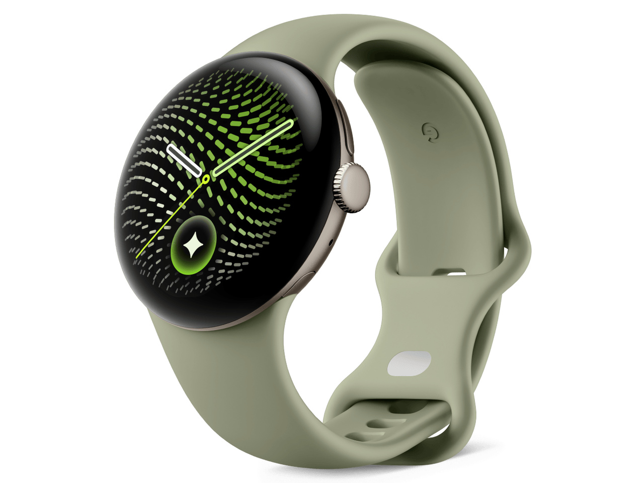 Pixel Watch 5 Wi-Fi���f�� 41mm GA11567-US [Satin Pyrite �A���~�P�[�X/Olive �A�N�e�B�u �o���h]