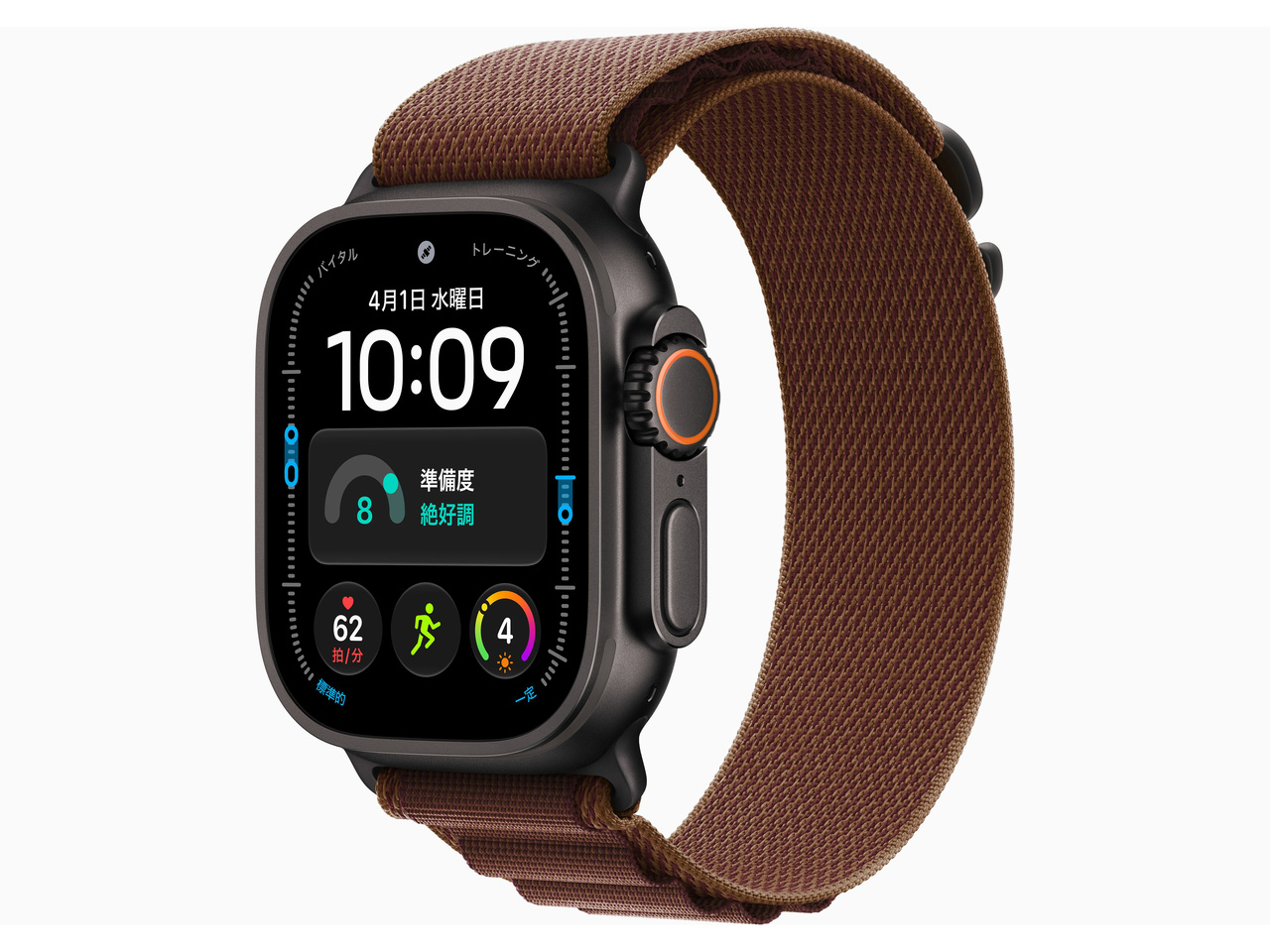 Apple Watch Ultra 4 GPS+Cellular���f�� 49mm MJC04X/A [�u���b�N�E�o�[�K���f�B�A���p�C�����[�v S]