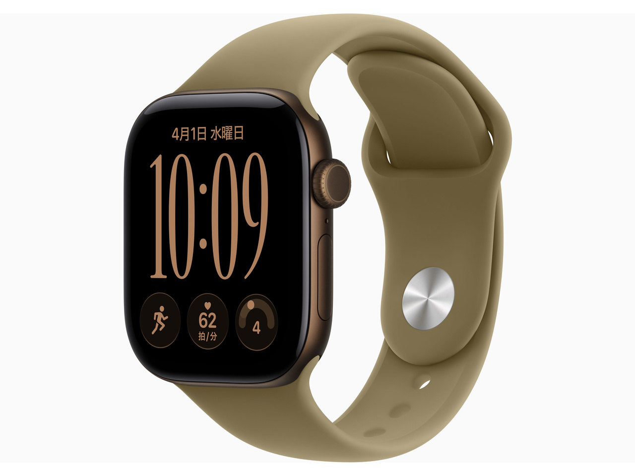 Apple Watch Series 12 GPS���f�� 42mm MJEF4X/A [�_�[�N�u�����Y�E�I���[�u�X�|�[�c�o���h S/M]