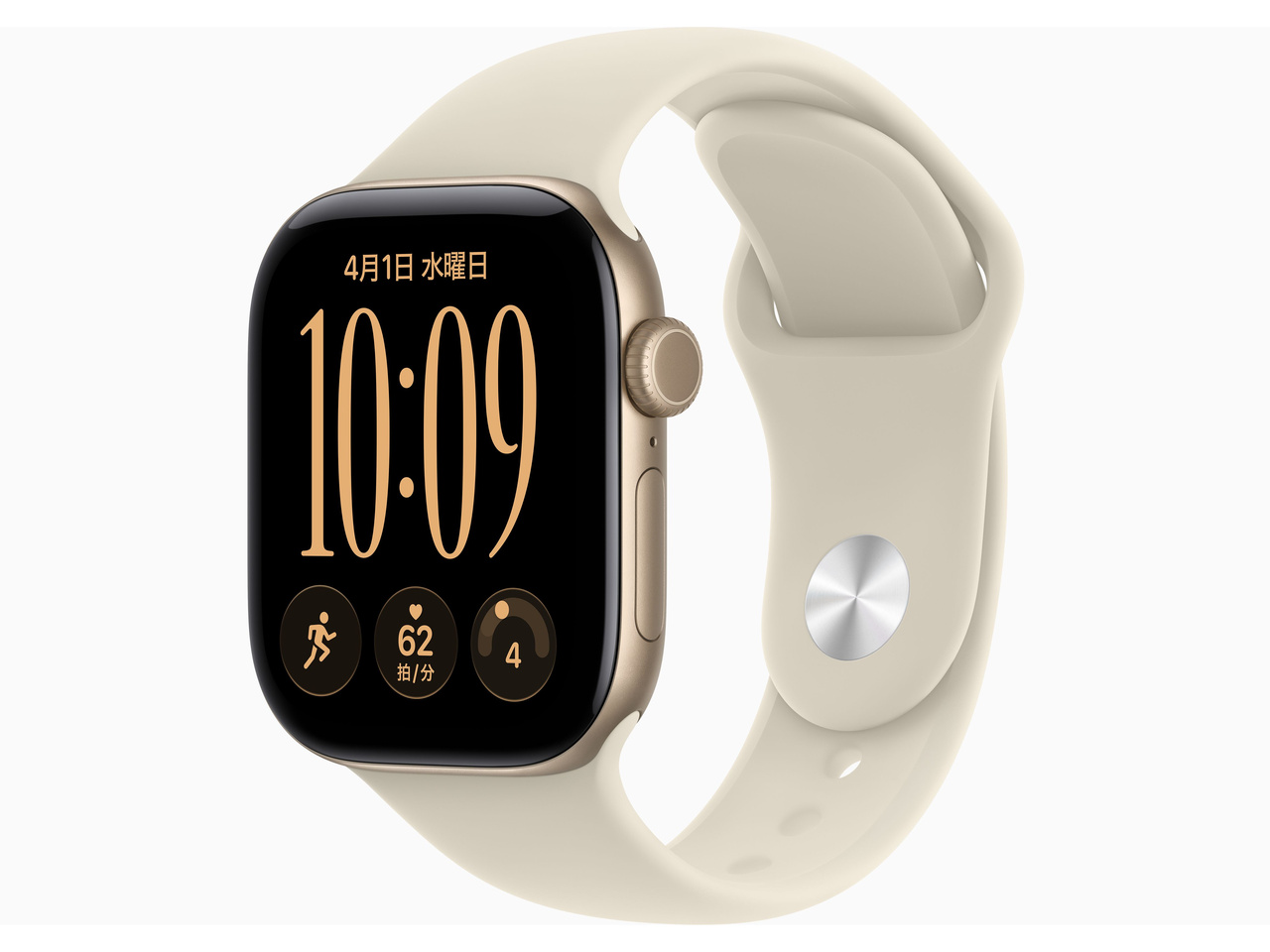 Apple Watch Series 12 GPS���f�� 42mm MJEE4X/A [���C�g�S�[���h�E�T���h�X�|�[�c�o���h M/L]