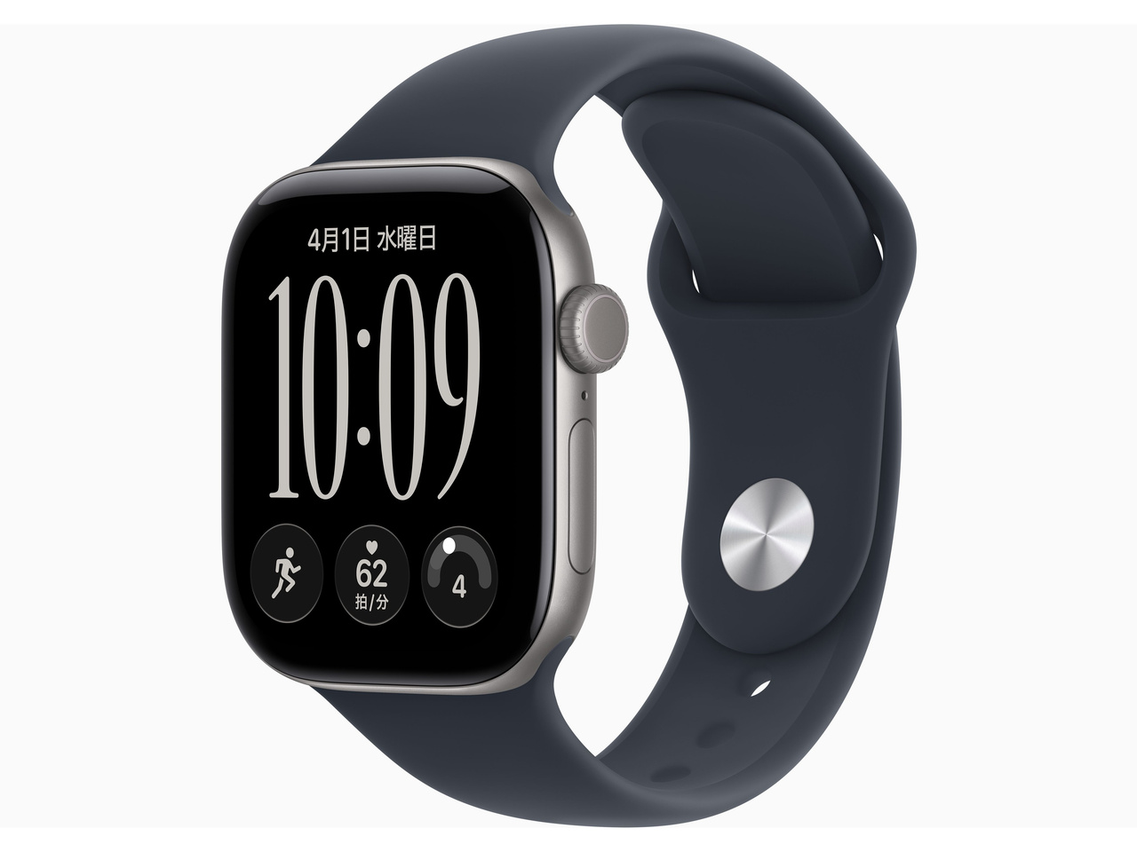 Apple Watch Series 12 GPS���f�� 42mm MJE94X/A [�X�y�[�X�O���C�E�l�C�r�[�u���[�X�|�[�c�o���h M/L]