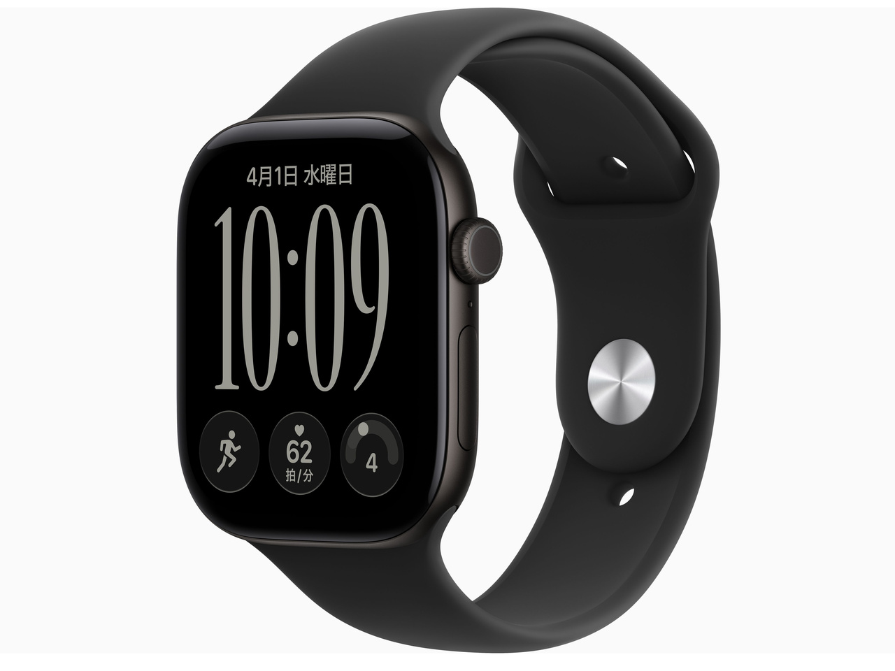 Apple Watch Series 12 GPS+Cellular���f�� 46mm MJG94X/A [�u���b�N�E�u���b�N�X�|�[�c�o���h M/L]