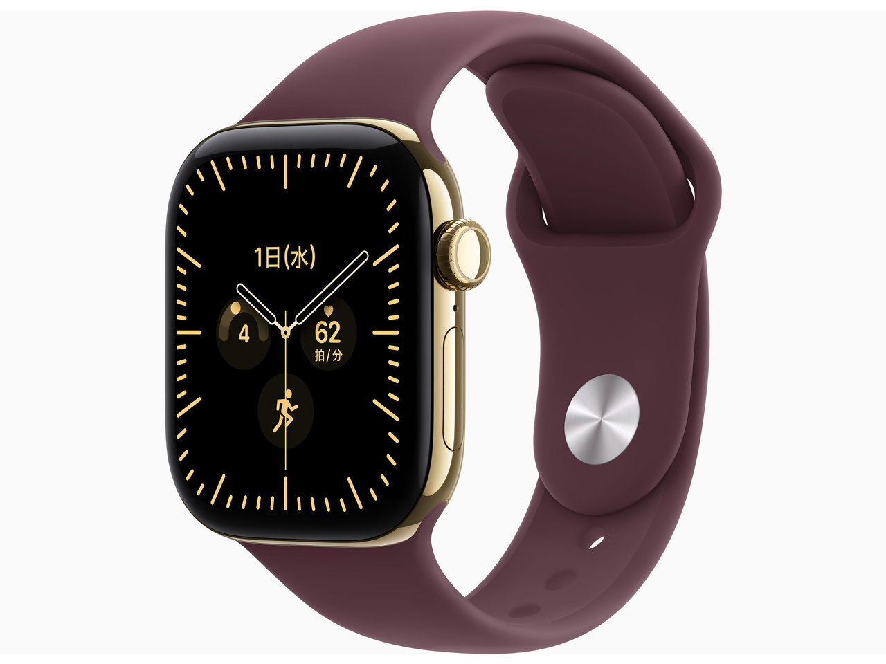Apple Watch Series 12 GPS+Cellular���f�� 42mm MJGK4X/A [���f�B�A���g�S�[���h�`�^�j�E���P�[�X�E�o�[�K���f�B�X�|�[�c�o���h M/L]