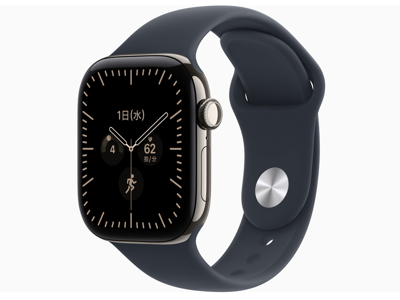 Apple Watch Series 12 GPS+Cellular���f�� 42mm MJGG4X/A [�i�`�������`�^�j�E���P�[�X�E�l�C�r�[�u���[�X�|�[�c�o���h M/L]