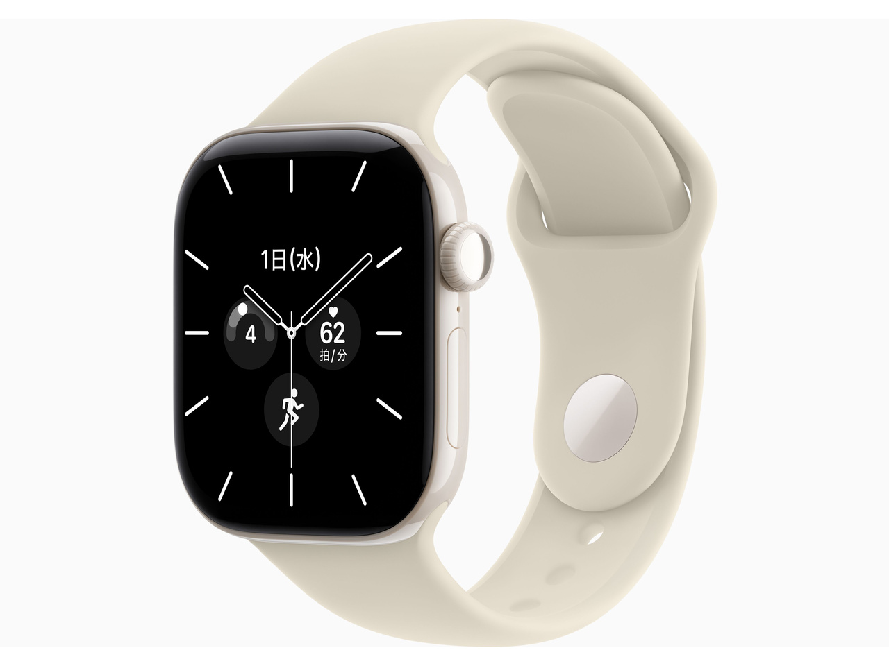 Apple Watch Series 12 GPS+Cellular���f�� 42mm MJGW4X/A [�p�[���z���C�g�Z���~�b�N�P�[�X�E�T���h�X�|�[�c�o���h S/M]