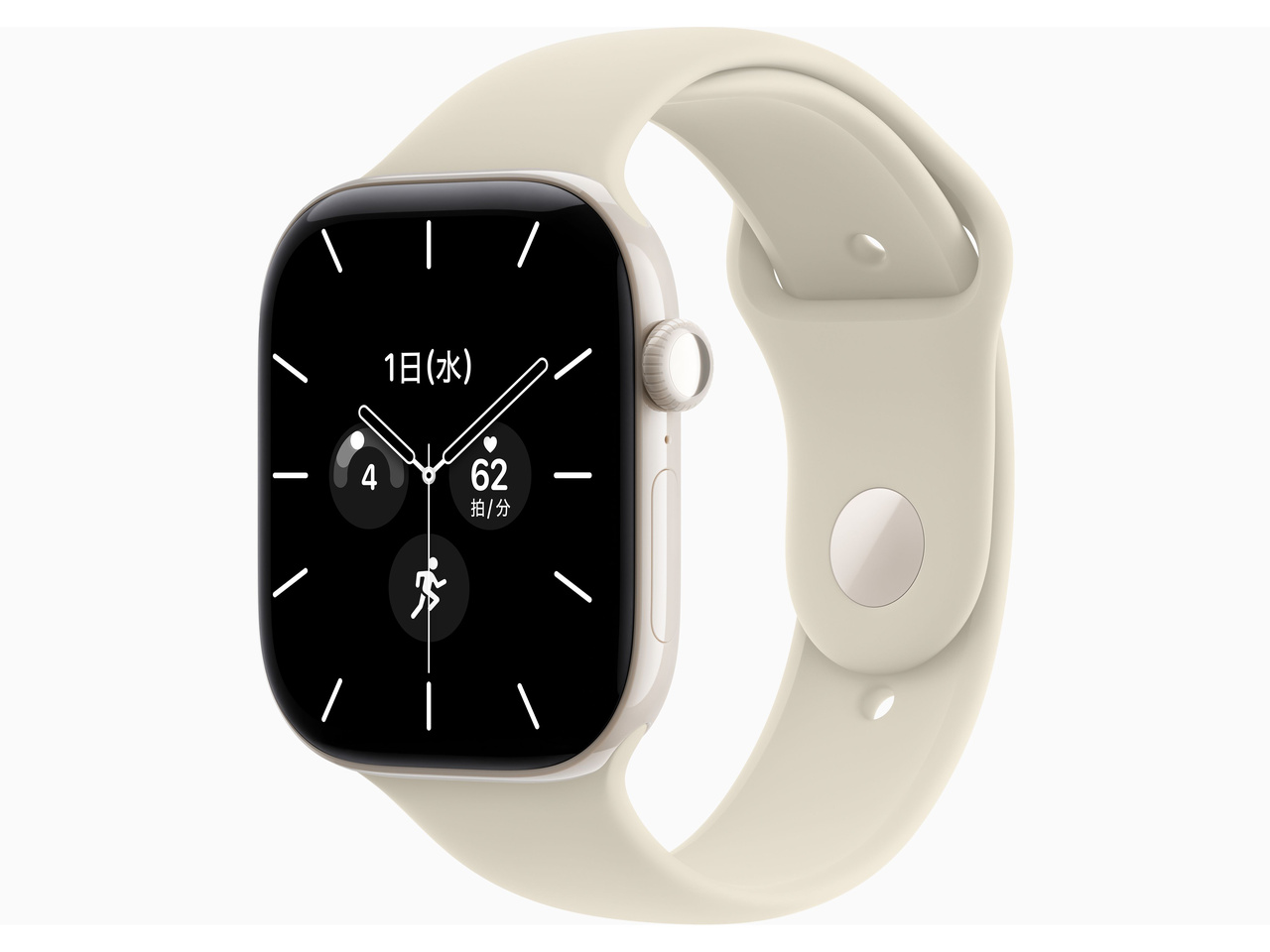 Apple Watch Series 12 GPS+Cellular���f�� 46mm MJH14X/A [�p�[���z���C�g�Z���~�b�N�P�[�X�E�T���h�X�|�[�c�o���h S/M]