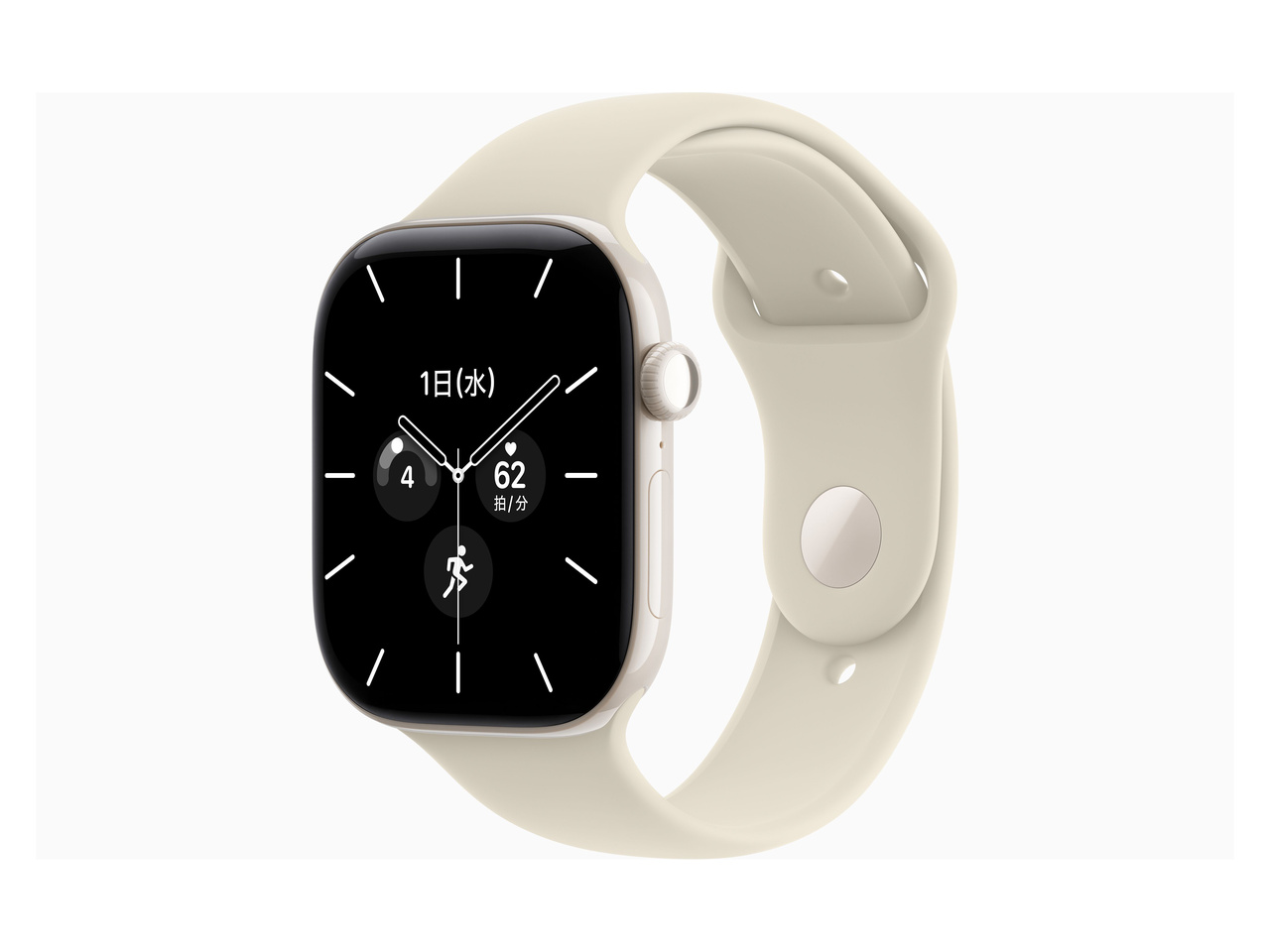 Apple Watch Series 12 GPS+Cellular���f�� 46mm MJH24X/A [�p�[���z���C�g�Z���~�b�N�P�[�X�E�T���h�X�|�[�c�o���h M/L]