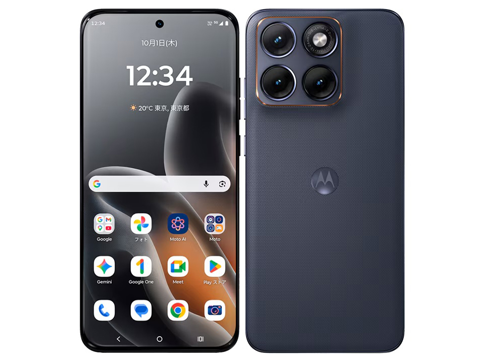 motorola edge 70 fusion XT2605-6 �y�V���o�C�� [PANTONE Silhouette(�V���G�b�g�u���b�N)] �̐��i�摜