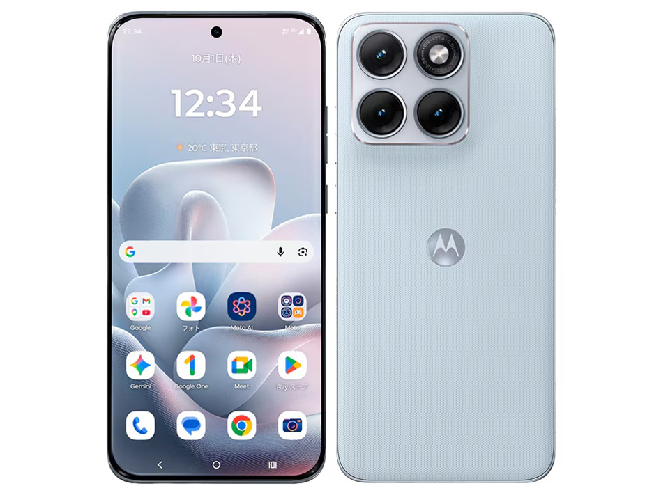 motorola edge 70 fusion XT2605-6 �y�V���o�C�� [PANTONE Country Air(�J���g���[�G�A�z���C�g)] �̐��i�摜