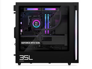 HyperX OMEN 35L Gaming Desktop Ryzen 7 9700X�E16GB�������E1TB SSD�ERTX 5060Ti(8GB) ���i.com���胂�f�� [�V���h�E�u���b�N]