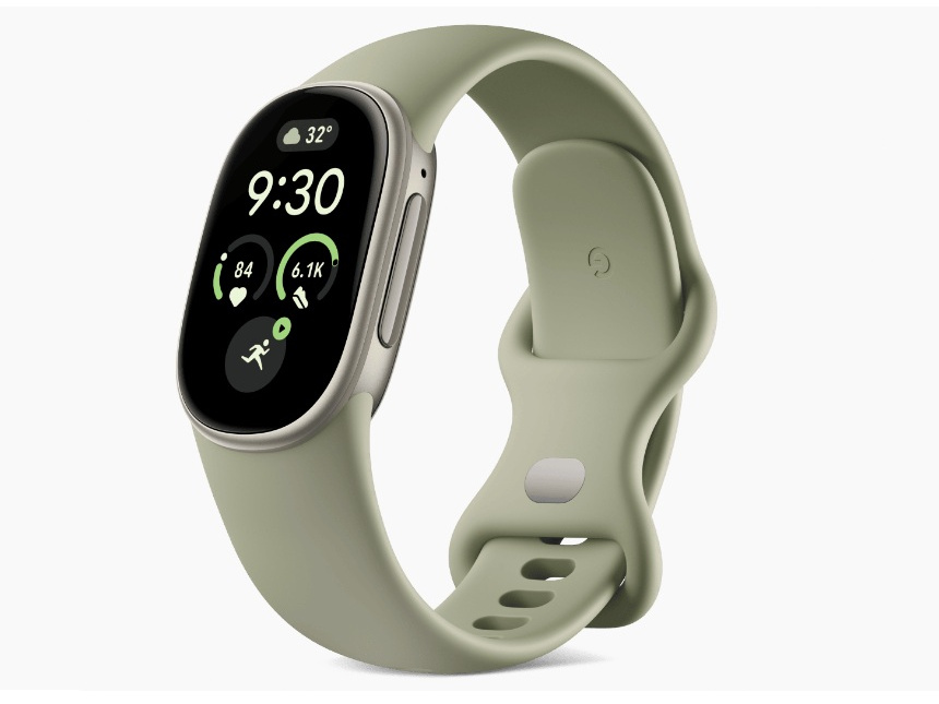 Fitbit Edge GA11585-AU [Satin Pyrite �A���~�P�[�X/Olive �A�N�e�B�u �o���h]