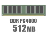 DIMM DDR SDRAM PC4000 512MB CL3 i摜