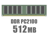DIMM DDR SDRAM PC2100 512MB CL2 ECC Registered