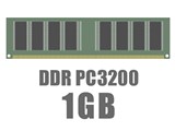 DIMM DDR SDRAM PC3200 1GB CL3 ECC Registered