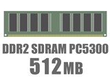 DIMM DDR2 SDRAM PC5300 512MB CL5 i摜