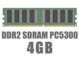 DIMM DDR2 SDRAM PC5300 4GB i摜