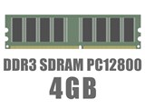 DIMM DDR3 SDRAM PC3-12800 4GB i摜