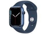 NEW得価115s Apple Watch Series 7 GPSモデル 45mm MKN53J/A ミッドナイトスポーツバンド バッテリー最大容量:99％ ※中古 スマートウォッチ本体