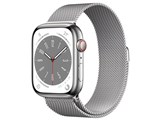 Apple Watch Series 8 GPS+Cellularモデル 45mm ステンレススチールケース/ミラネーゼループ