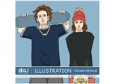 �ʐ^�f�� DAJ digital images 093 ILLUSTRATION YOUNG PEOPLE [�C���X�g�V���[�Y�`�����O�s�[�v��] ���i�摜