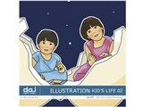 �ʐ^�f�� DAJ digital images 227 ILLUSTRATION / KID'S LIFE 02 [�C���X�g�V���[�Y�`�q���̂��镗�i] ���i�摜