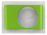 Metal&Silicon&Crystal Case for 2nd iPod shuffle/GREEN BI-2SHMSC/G